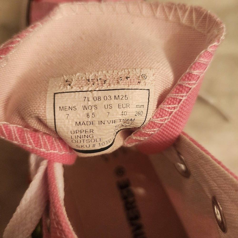 Converse Pink Bejeweled High Top Sneakers - Picture 7 of 7